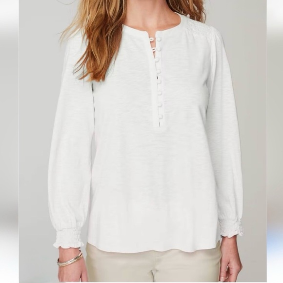 J. Jill Tops - NWT J. Jill White Long Sleeve Top Sz XS